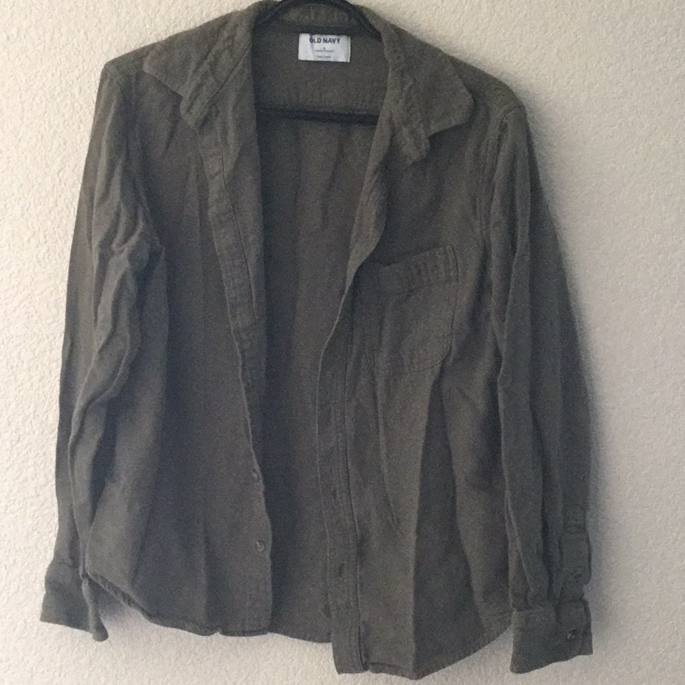 Old Navy Green Flannel